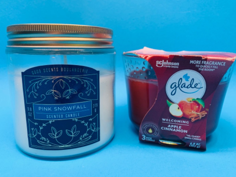 Photo 1 of 637179…glade apple cinnamon and pink snowfall candles 
