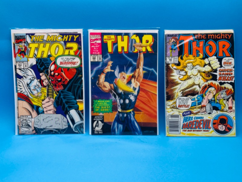 Photo 1 of 637251…3 Thor comics in plastic sleeves 