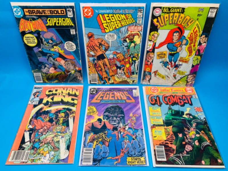 Photo 1 of 637263…6 vintage comics-condition issues-in plastic sleeves 