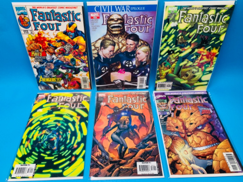 Photo 1 of 637269…6 fantastic four comics in plastic sleeves 