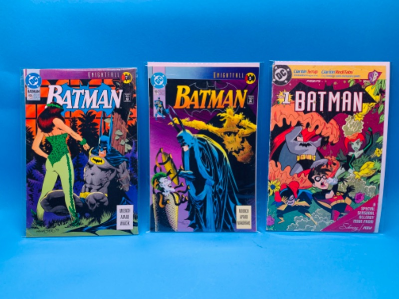 Photo 1 of 637270…3 Batman comics in plastic sleeves 