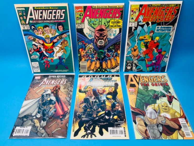 Photo 1 of 637271…6 avengers comics in plastic sleeves 