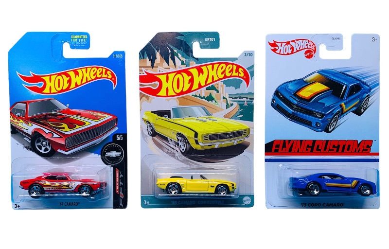 Photo 1 of 637276…3 Chevy Camaros hot wheels die cast cars