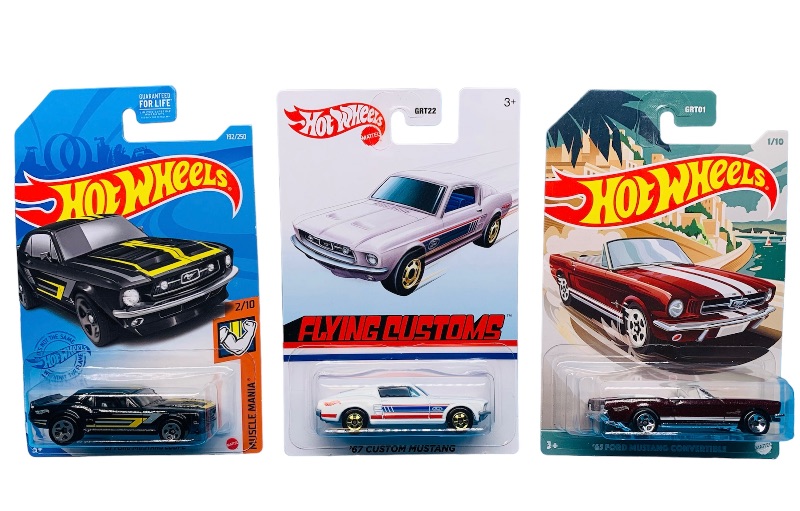 Photo 1 of 637279…3 hot wheels ford mustang die cast cars 