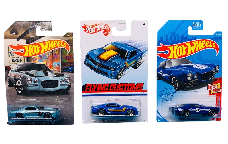 Photo 1 of 637280…3 hot wheels Chevy Camaro die cast cars 