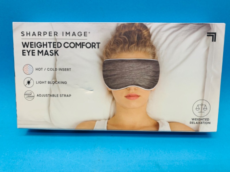 Photo 1 of 637324… sharper image weighted comfort eye mask 