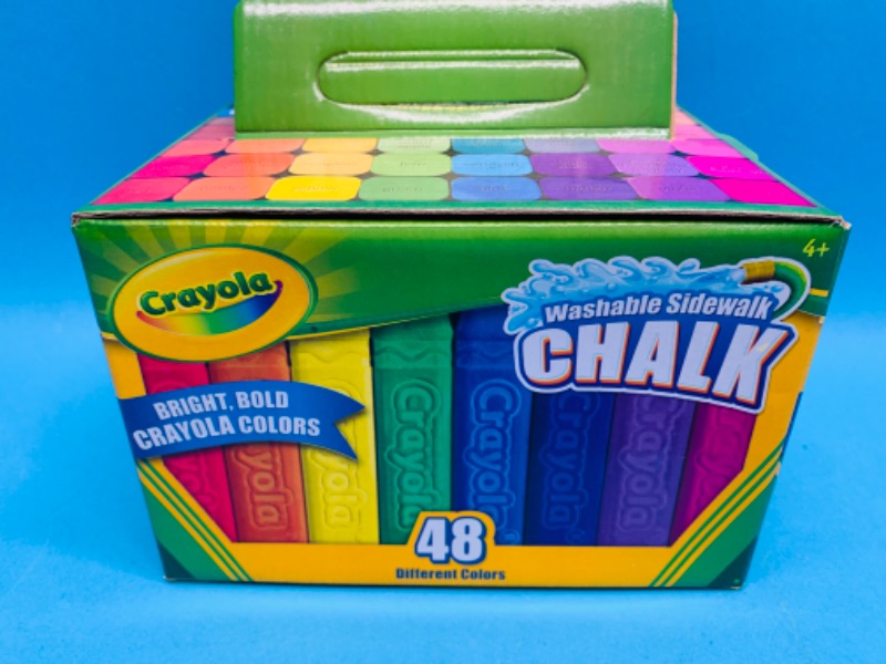 Photo 1 of 637452… crayons washable sidewalk chalk 48 different colors 