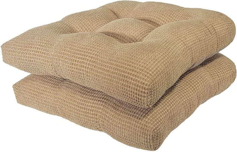 Photo 1 of Arlee Non-Skid Chair Pads, 2 Count, Bamboo Tan, Minor Use 
