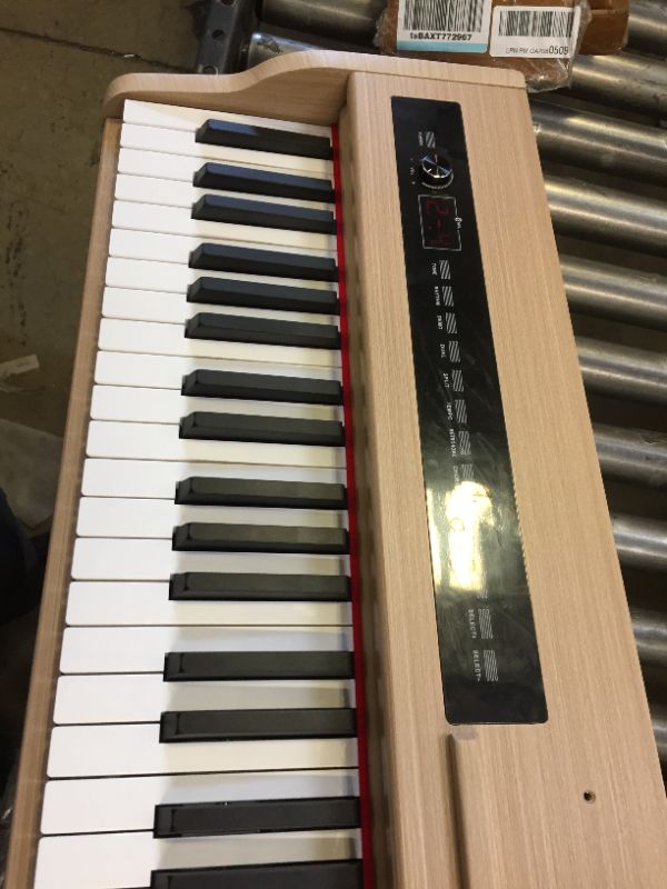 Photo 3 of ZHRUNS Digital Piano,88 key Weighted Keyboard Piano,Heavy Hammer Keyboard Sustain Pedal, Power Supply,USB Connecting and Audio Input/Output for Beginner & Professional. TURNS ON. NO INTERNAL SPEAKER TO TEST 