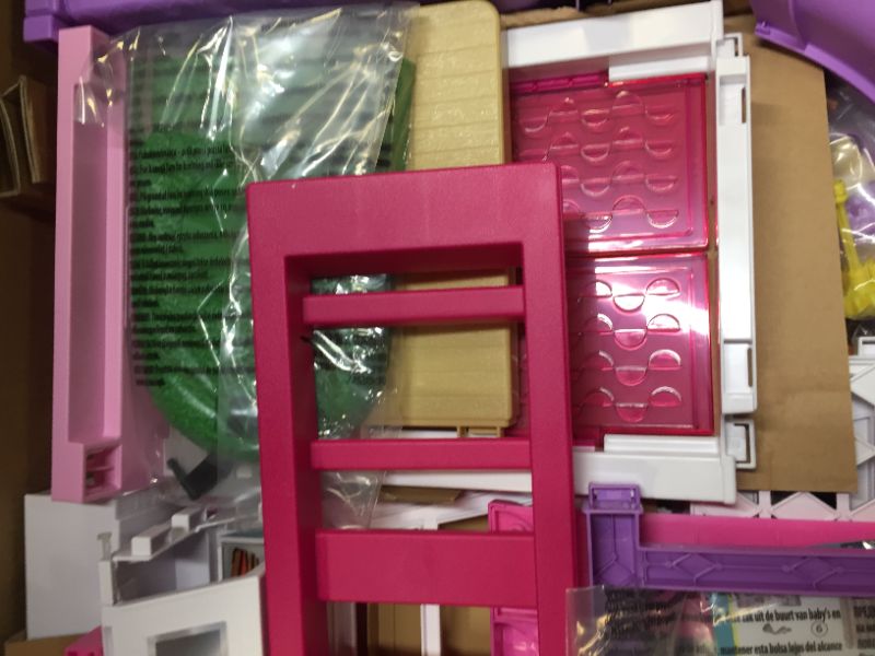 Photo 5 of Barbie Dreamhouse Dollhouse with Wheelchair Accessible Elevator, Pool, Slide 