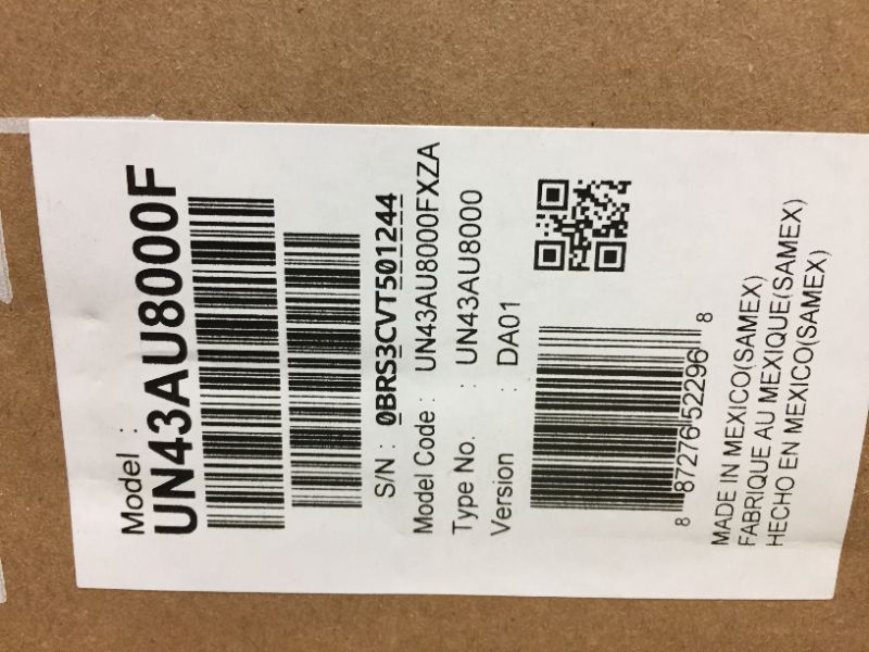 Photo 3 of SAMSUNG 43-Inch Class Crystal 4K UHD AU8000 Series HDR, * factory sealed *  3 HDMI Ports, Motion Xcelerator, Tap View, PC on TV, Q Symphony, Smart TV with Alexa Built-In (UN43AU8000FXZA, 2021 Model) 43-Inch TV Only