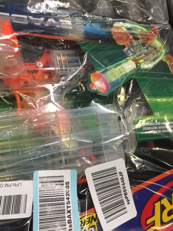 Photo 3 of Nerf Modulus Ghost Ops Evader Motorized Blaster -- Light-Up See-Through Blaster and Barrel Extension, Includes 12 Official Nerf Elite Darts (Amazon Exclusive) Frustration-Free Packaging