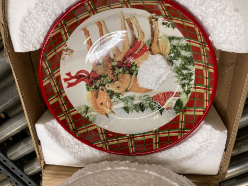 Photo 3 of Certified International Christmas on The Farm Pasta Bowl 13.25" x 3" Servware, Serving Accessories, Multicolored