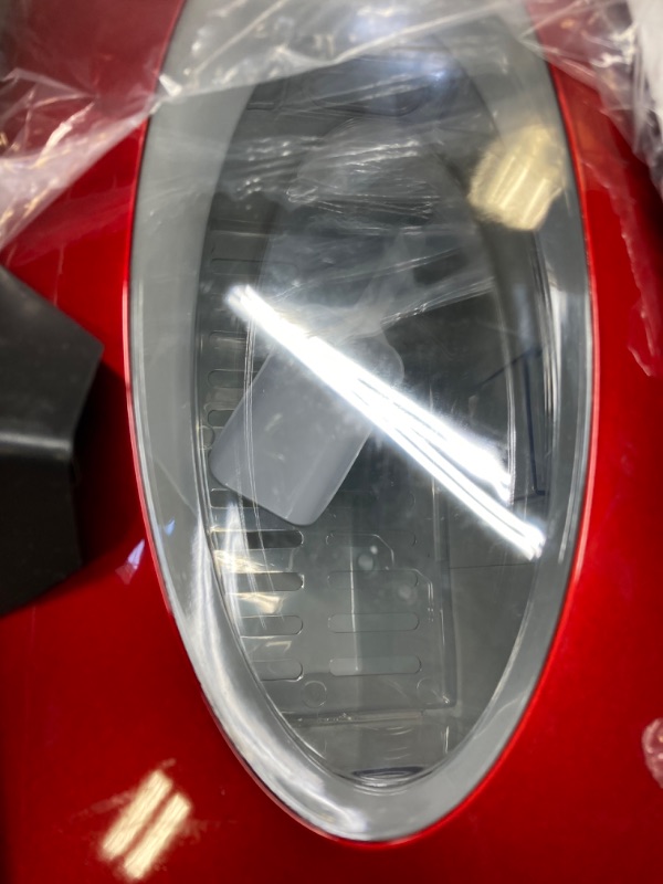 Photo 5 of FOR PARTS - NOT FUNCTIONAL - Portable Ice Maker 50 lb. Daily | Red | 3 Size Bullet Shaped Ice | *WET FROM PRIOR USE*  | Self Cleaning Quiet Operation Countertop Ice Machine | AI-215R

