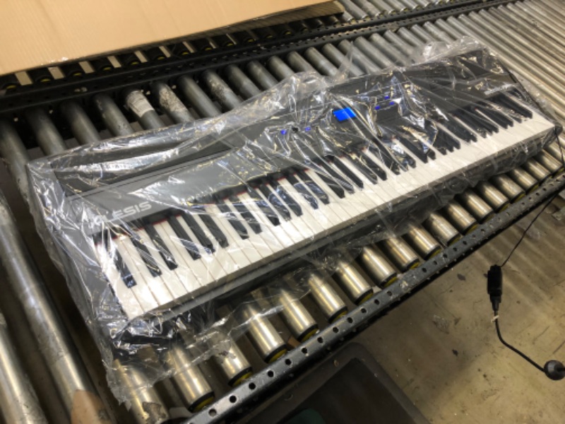 Photo 1 of Alesis Recital Pro - 88 Key Digital Piano Keyboard with Hammer Action Weighted Keys, 2x20W Speakers, 12 Voices, Record and Lesson Mode, FX and Display - MISSING MUSIC NOTE STAND -