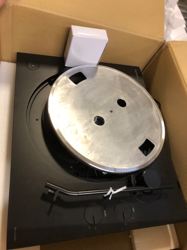 Photo 2 of Sony PS-LX310BT Belt Drive Turntable: Fully Automatic Wireless Vinyl Record Player with Bluetooth and USB Output Black