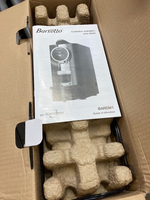 Photo 2 of Barsetto Espresso Machine with 20 capsule sampler pack