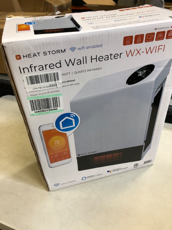 Photo 2 of 1,000-Watt Wi-Fi Smart Heater Deluxe Indoor Wall Mount Infrared Heater