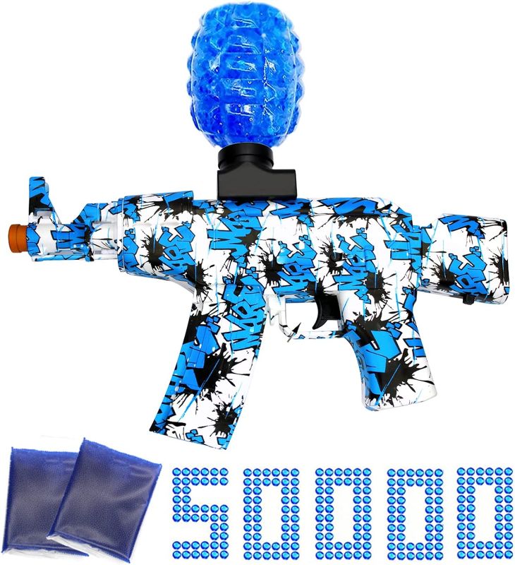 Photo 1 of EDLYSO SPLATTER BALL GUN , GEL BLASTER WITH 50000 WATER AMMO , TOY FOR KIDS OUTDOOR GAMES / ACTIVITIES 