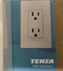 Photo 1 of 2 Pcs CML Hardware Tenza White Outlet And Wall Cover.
