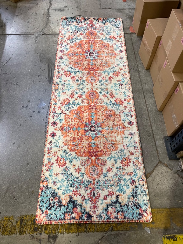 Photo 1 of Artistic Weavers Odelia Vintage Bohemian Area Rug,2'3" x 7'8",Garnet
