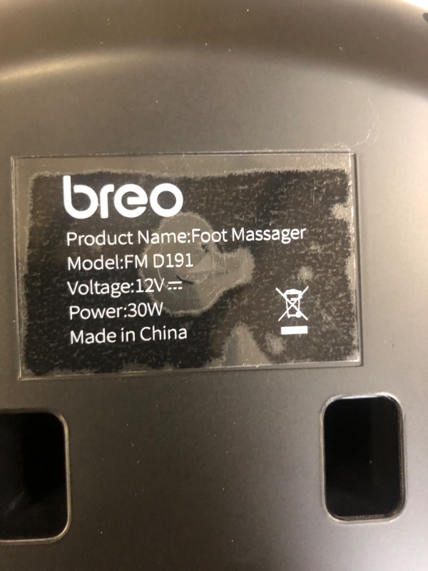 Photo 4 of Breo Foot Massager Machine with Heat, Shiatsu Deep Tissue Kneading, Rolling Massage for Relief, Fits Feet Up to Men Size 12 1 Count (Pack of 1)