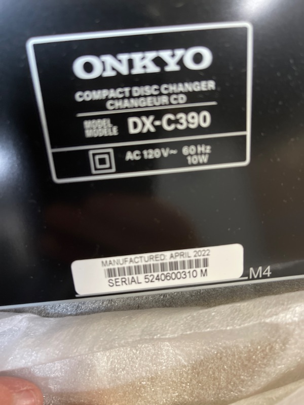 Photo 3 of Onkyo DXC390 6-Disc Carousel Changer CD Player, Black
***FOR PARTS ONLY***
