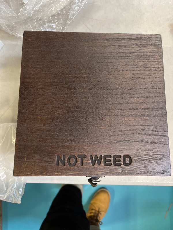 Photo 1 of "NOT WEED" STORAGE BOX WITH ROLLING TRAY