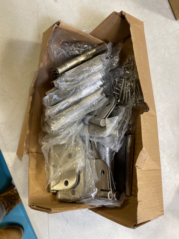 Photo 1 of 24 Pack Nickel Door Hinges Brushed Nickel 3-1/2 Interior Door Hinges Satin Nickel 3.5 Inch x 3.5"with 5/8"Radius Corners 3 ½"Silver Bedroom Residential Doors for Hinges Flat Indoor Door Hinge Hardware
