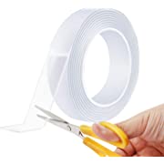 Photo 1 of Multipurpose Double Sided Mounting Tape - Washable Traceless Clear Adhesive Tape - Household & Industrial Gel Tape