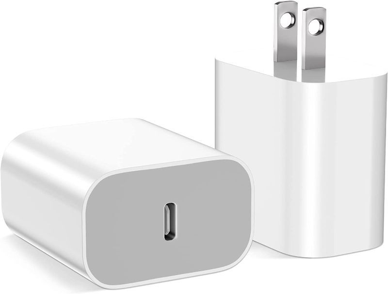 Photo 1 of iPhone 12 Charger Block MFI Certified 2Pack Fast USB C Wall Charging Power Adapter Plug for Apple iPhone 14/13/12/12 Mini/12 Pro Max/11/ iPad Pro USB-C Charge Brick
