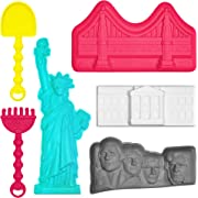 Photo 1 of 6 Piece Beach Toys for Kids 3-10, Sand Toys Set with Shovels, Rake and Sand Molds, Travel Sand Toys for Beach, Sandbox Toys for Toddlers Ages 3-10
