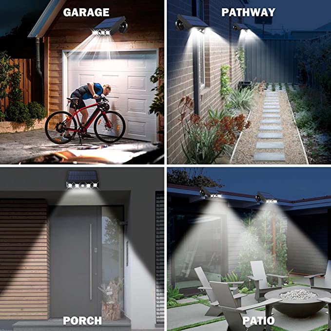 Photo 1 of Mini Solar Lights Outdoor, Motion Sensor Security LED Flood Lights IP65 Waterproof