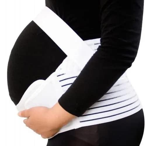 Photo 1 of Calsky Pregnancy Support Maternity Belt Belly Brace (XX-Large), White
