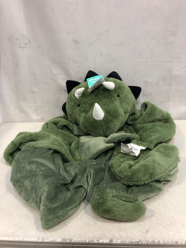 Photo 2 of Dinosaur Sensory Friendly Hooded Blanket - Pillowfort™ SIZE UNKNOWN
