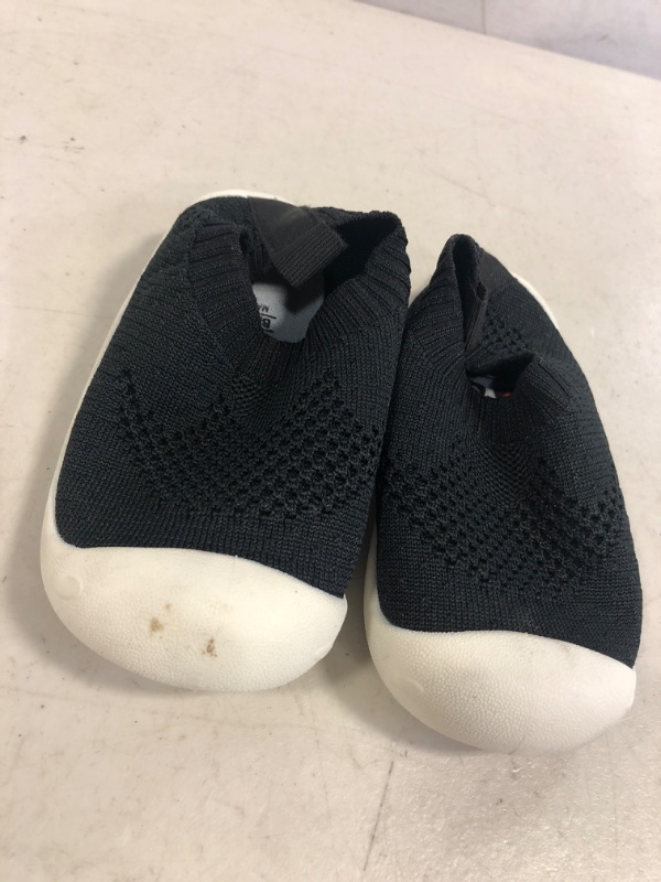 Photo 2 of Baby First-Walking Shoes 1-4 Years Kid Shoes Trainers Toddler Infant Boys Girls Soft Sole Non Slip Cotton Canvas Mesh Breathable Lightweight TPR Material Slip-on Sneakers Outdoor 6 Toddler #1 Black