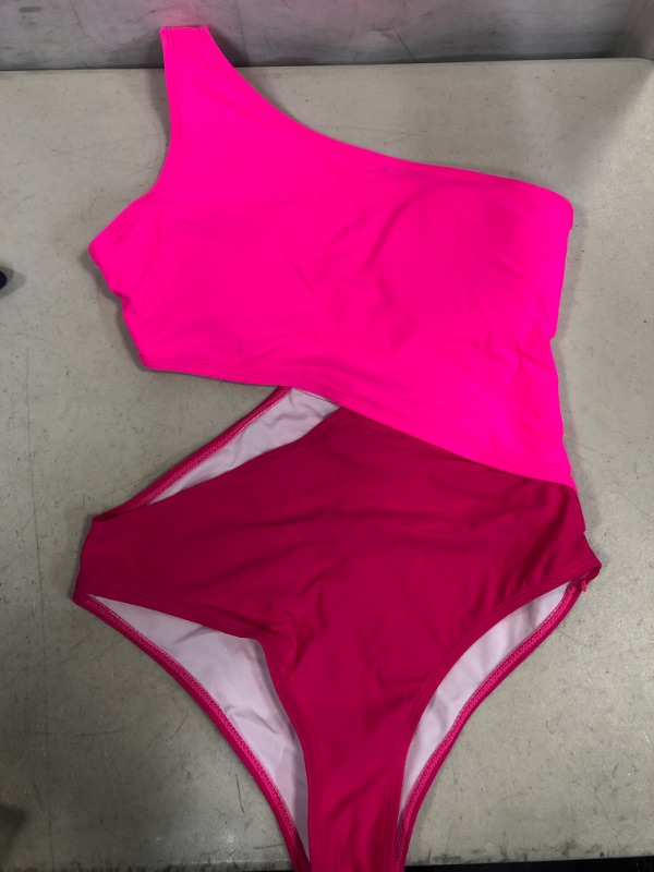 Photo 1 of ForestYashe Womens One Piece Swimsuits Swimwear Pure Color Printed Tight Sexy Temperament Beach Bikini Women's Siamese  Size M


