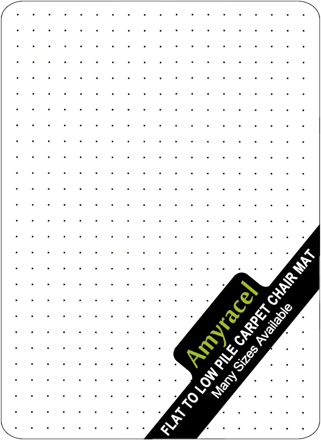 Photo 1 of Amyracel Desk Chair Mat for Carpeted Floors, 48 x 30 in Transparent Thick Plastic Floor Mat for Office Chair on Carpet, Computer Chairmat for No and Low Pile Carpet - Clear (30'' x 48'' Rectangle)
