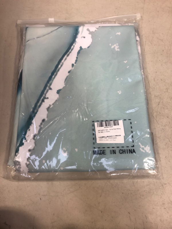 Photo 3 of Zadaling Marble Tablecloth Rectangle/Square Waterproof Aqua Teal Turquoise Table Cloth Cover for Kitchen Dinning Table Top Decoration-52x70Inch for Banquet/Party/Holiday Dinner/Wedding
