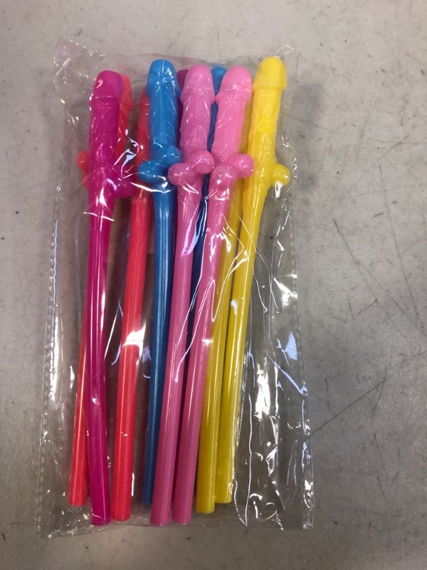 Photo 3 of 10 pcs five colors Straws, Reusable Party Supplies Decorations
