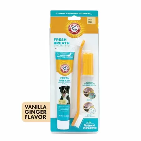 Photo 1 of  Arm & Hammer Advanced Care Fresh Breath Dog Toothpaste & Toothbrush Kit