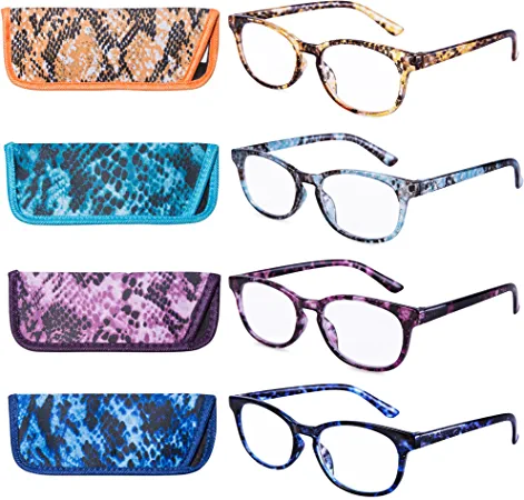 Photo 1 of EYEGUARD Reading Glasses 4 Pack Quality Fashion Colorful Readers for Women +2.50