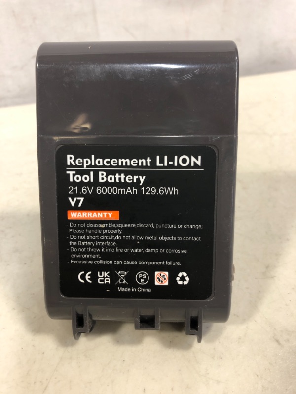 Photo 2 of V7 SV11 Animal Battery Replacement for Dyson V7 Motorhead Pro V7 Trigger V7 Animal V7 Car + Boat Dyson Battery 229687 Replacement Handheld Cordless Vacuum Cleaner 21.6v Li-ion 6 Cell 229687 Battery