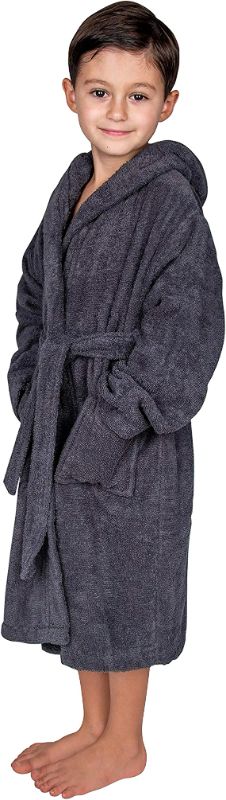 Photo 1 of BAGNO MILANO Kids Robe, Hooded Soft Terry 100% Turkish Cotton Bathrobe for Girls - Boys Cotton Robe, Made in Turkey - 9 to 12 Years