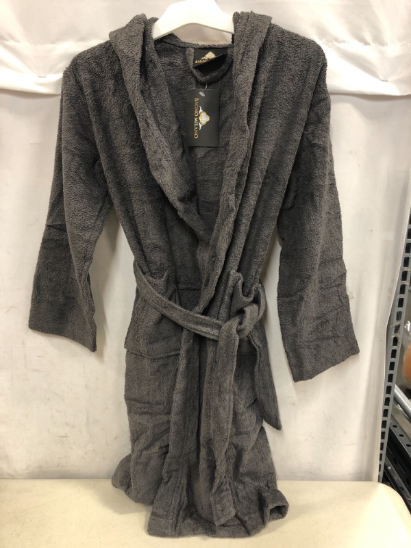 Photo 2 of BAGNO MILANO Kids Robe, Hooded Soft Terry 100% Turkish Cotton Bathrobe for Girls - Boys Cotton Robe, Made in Turkey - 9 to 12 Years