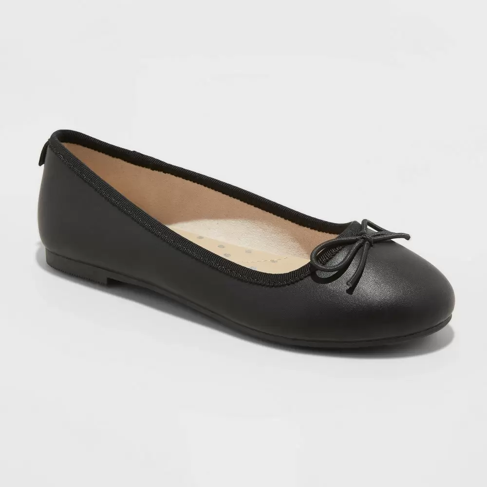 Photo 1 of Girls' Stacy Slip-On Ballet Flats - Cat & Jack Black 5