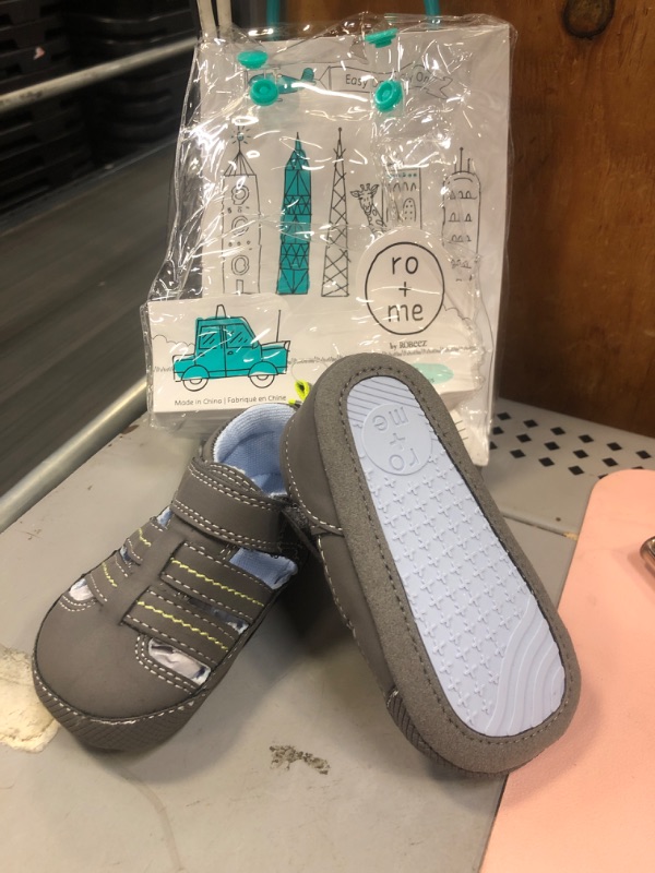 Photo 2 of Baby Boys' Ro+Me by Robeez Fisherman Sandals - Gray 6-12M