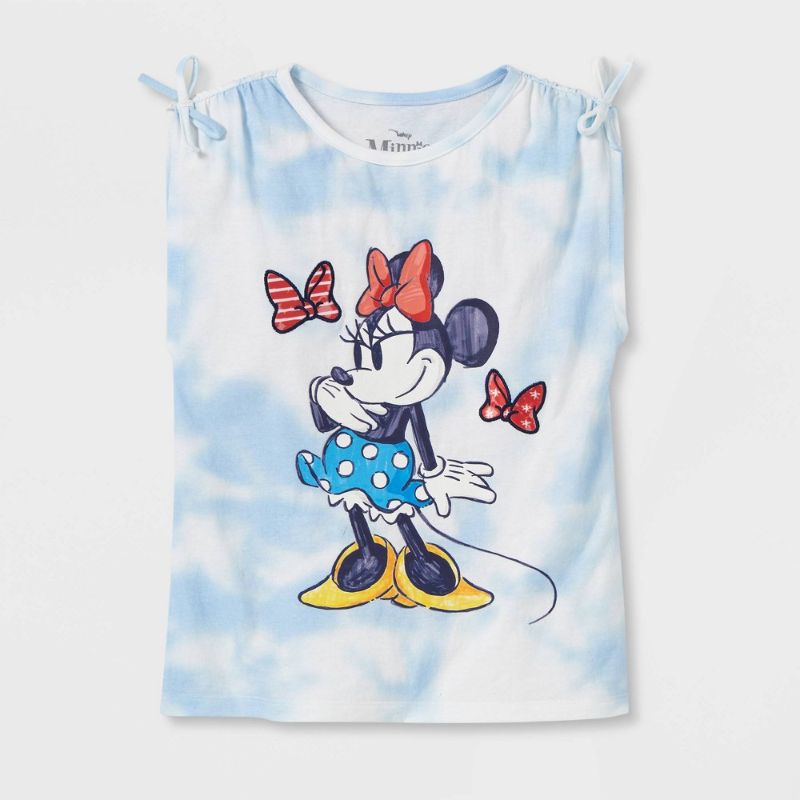 Photo 1 of Girls' Disney MInnie Mouse Tie-Dye Short Sleeve Graphic T-Shirt - SIZE M 7/8
