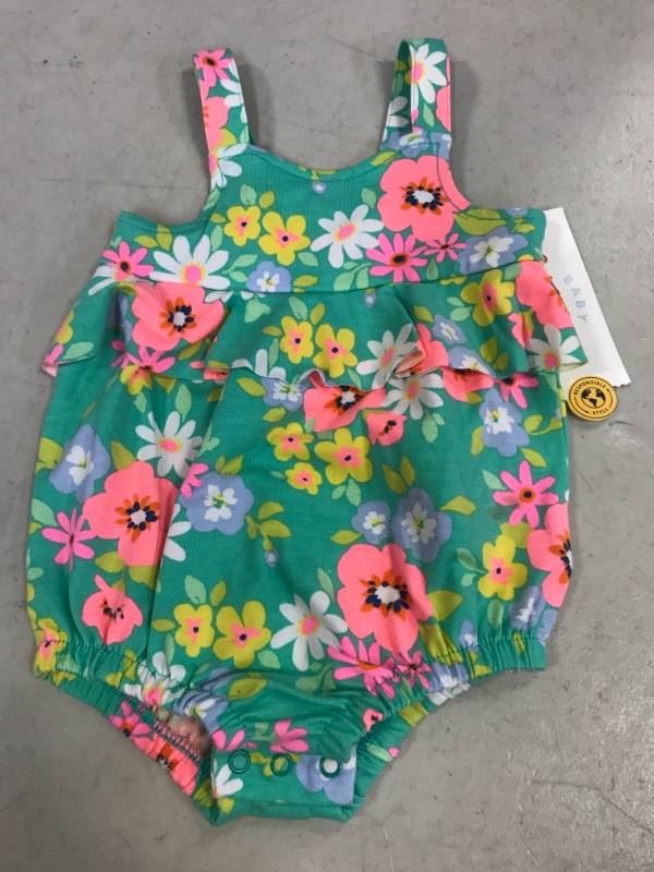 Photo 2 of Baby Girls' Floral Romper - Cat & Jack - Size 0-3M