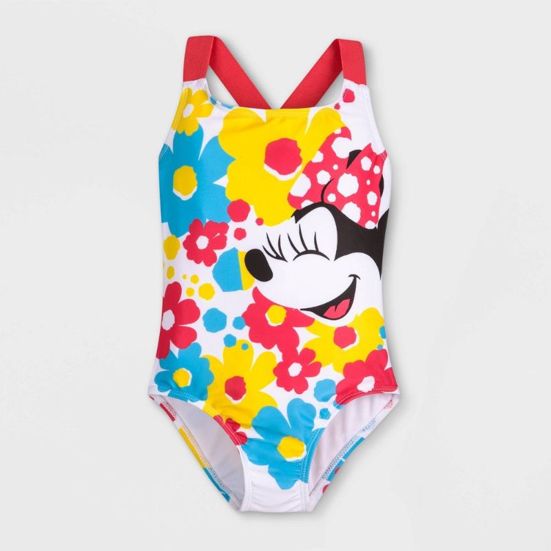 Photo 1 of Girls' Disney Minnie Mouse Swimsuit - - Disney Store  Size 7/8